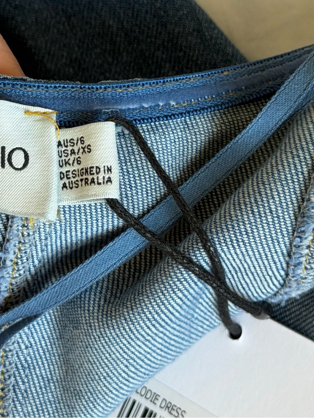SOVERE Elodie Halter-Neck Denim Maxi Dress - Picture 4 of 5